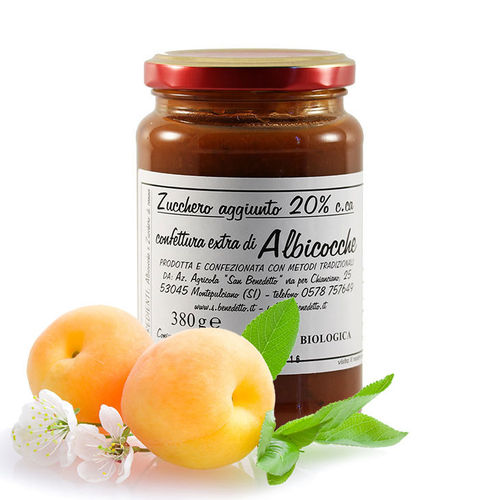 confiture d'abricot San Benedetto extra bio