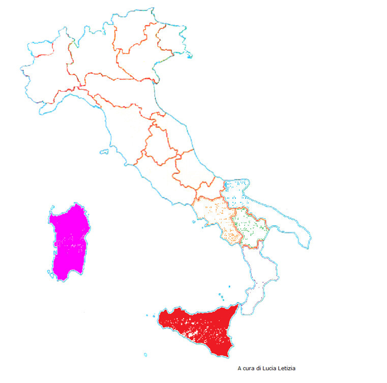 Fermes de Sicile et de Sardaigne